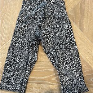 lululemon athletica Black and White Patterned Leggings